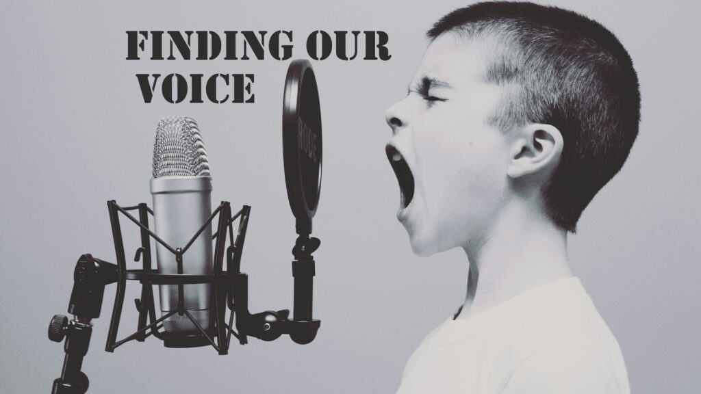 Finding Your Voice Part 3, from Greg Simnor.