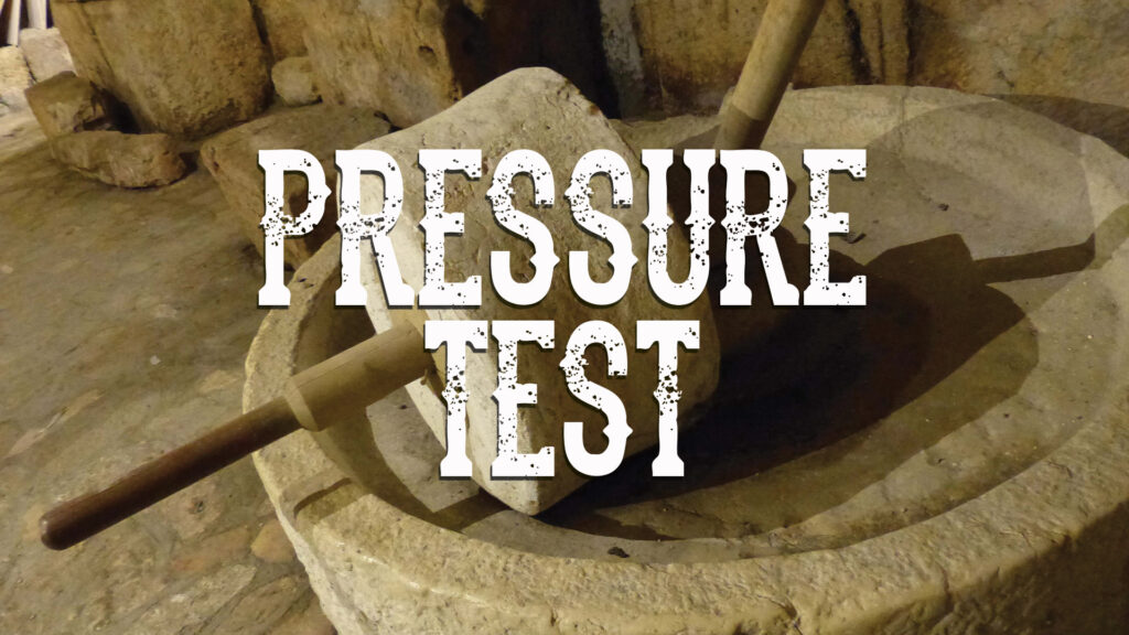 Pressure Test, from Greg Simnor.